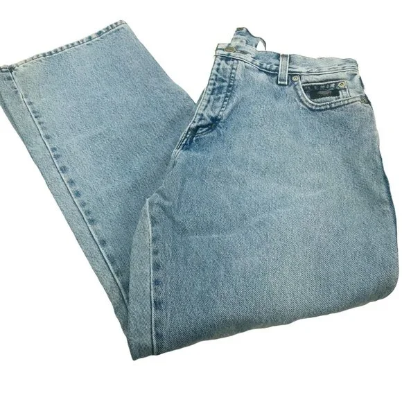 Harley Davidson Women's Size 14 Reg Denim Blue Jean Preowned Fair Condition - Picture 1 of 12